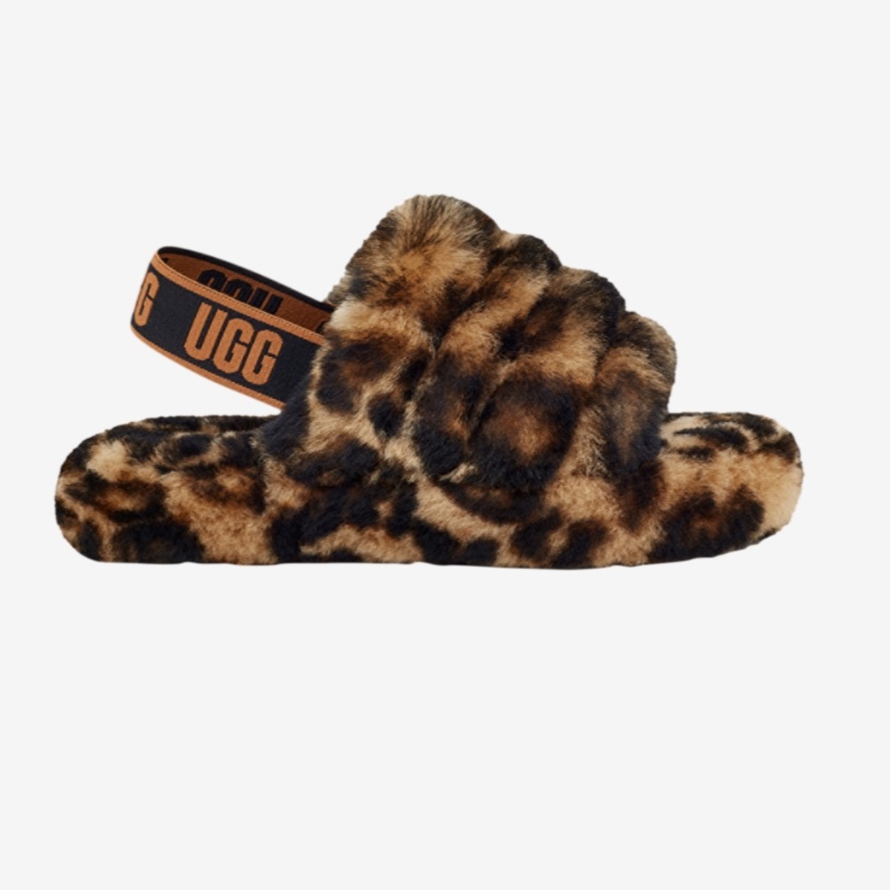UGG Leopard Print Kids Sandals